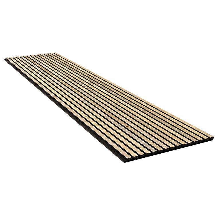 Natural white oak wood slat panel